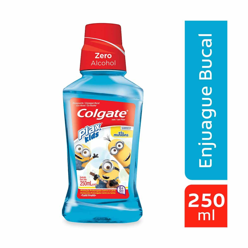 Enjuague Bucal Colgate Plax Kids Minions 250 Ml