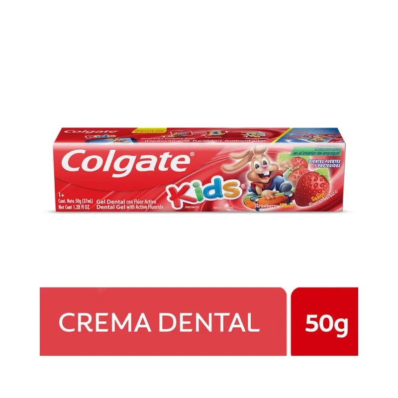 Crema Dental Colgate Gel Kids Fresa 50 Gr