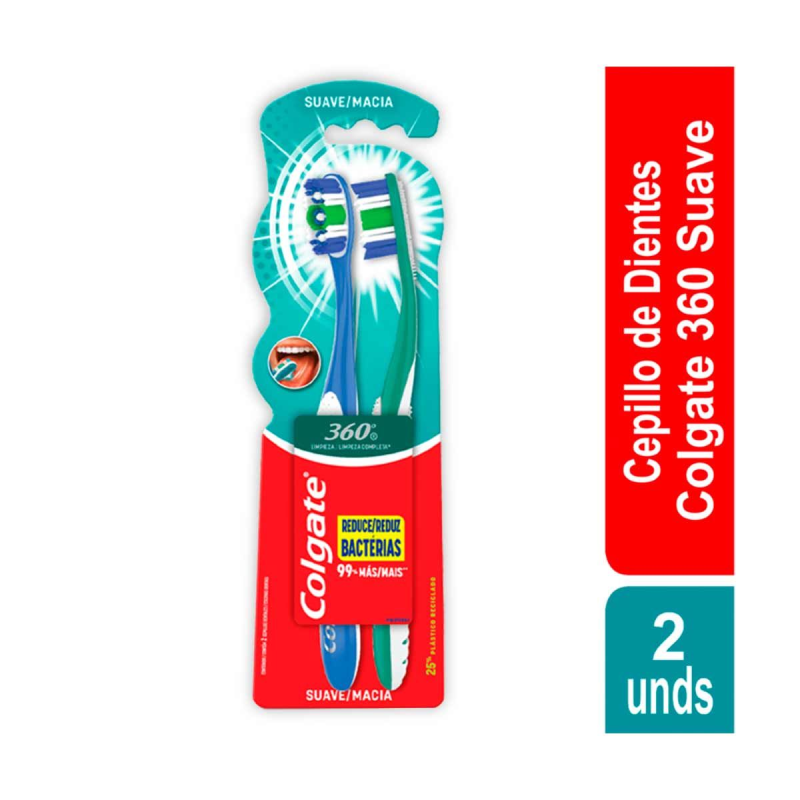 Cepillo Dental Colgate Suave 2 Und