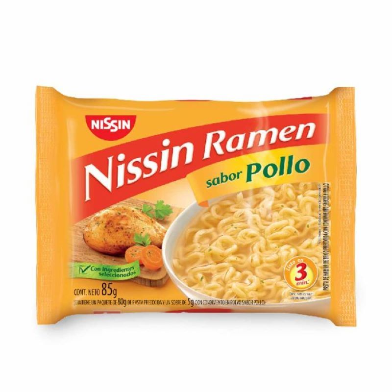 Sopa Instantanea Nissin Ramen Pollo 85 Gr