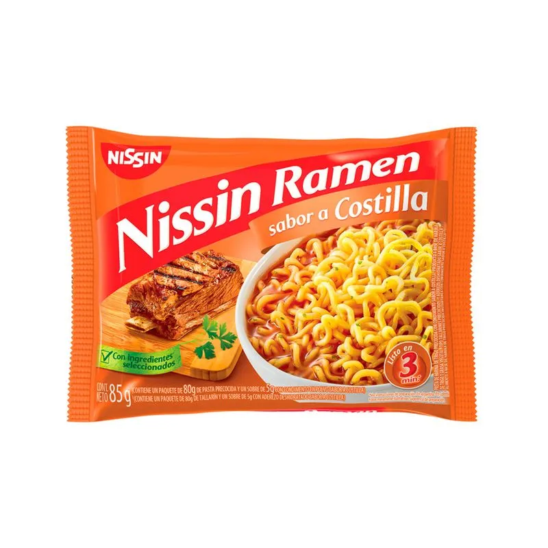 Sopa Instantanea Nissin Ramen Costilla 85 Gr