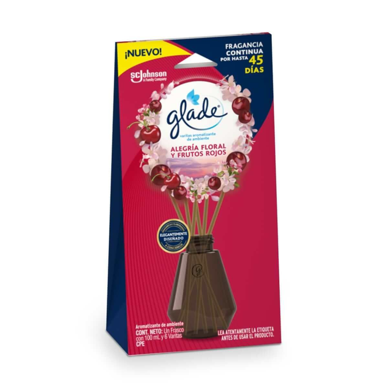 Ambientador Glade Varita Florla Frutos Rojos 100 Ml