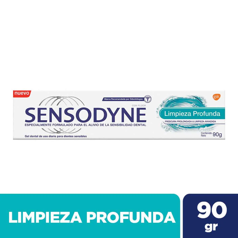 Crema Dental Sensodyne Limpieza Profunda 90 Gr