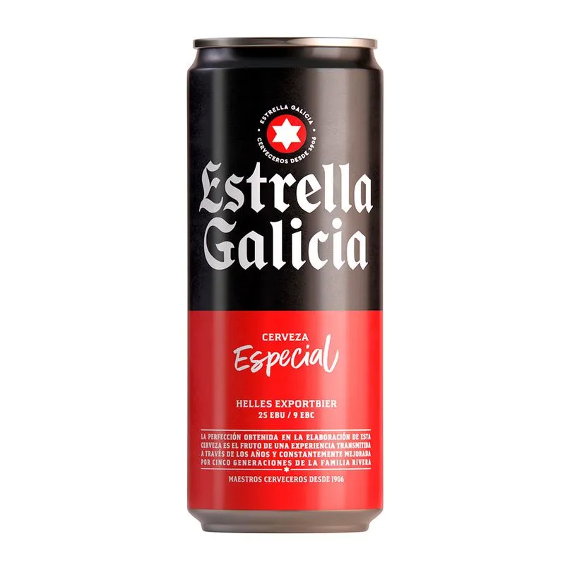 Cerveza Estrella Galicia Lata 330 Ml