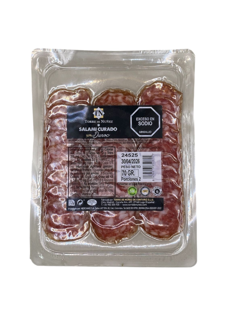 Salami Curado 50% Durocx70gr