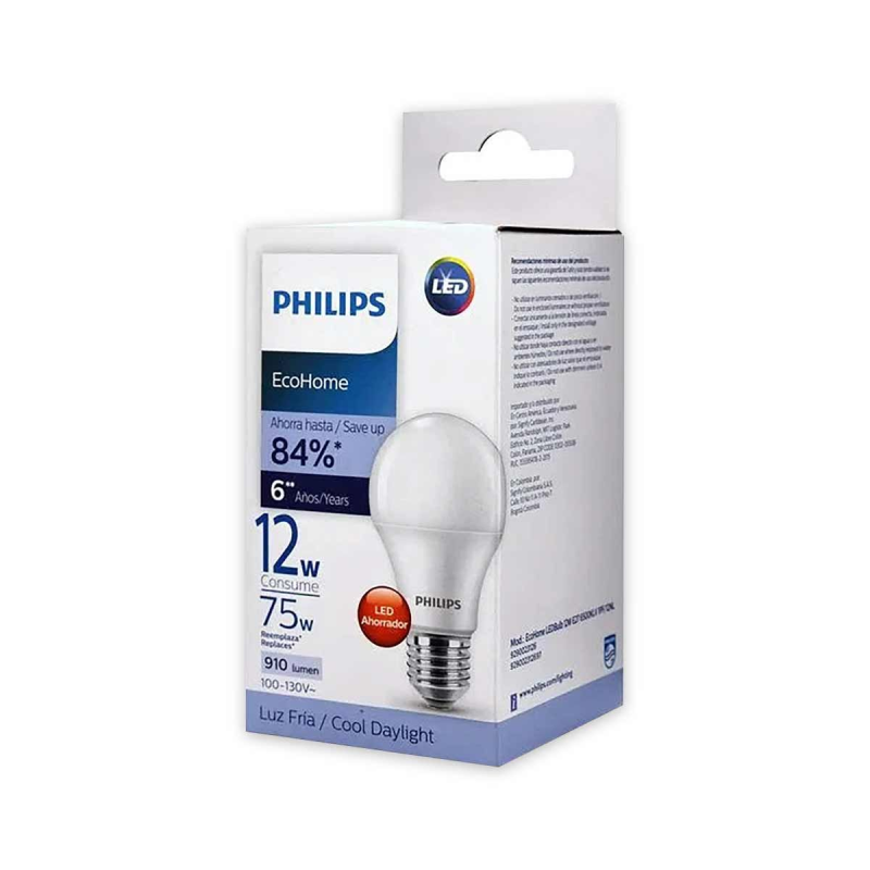 Bombillo Philips Led Eco Home 12 W